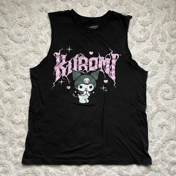 Sanrio Tops - Kuromi Metal Logo tank top small